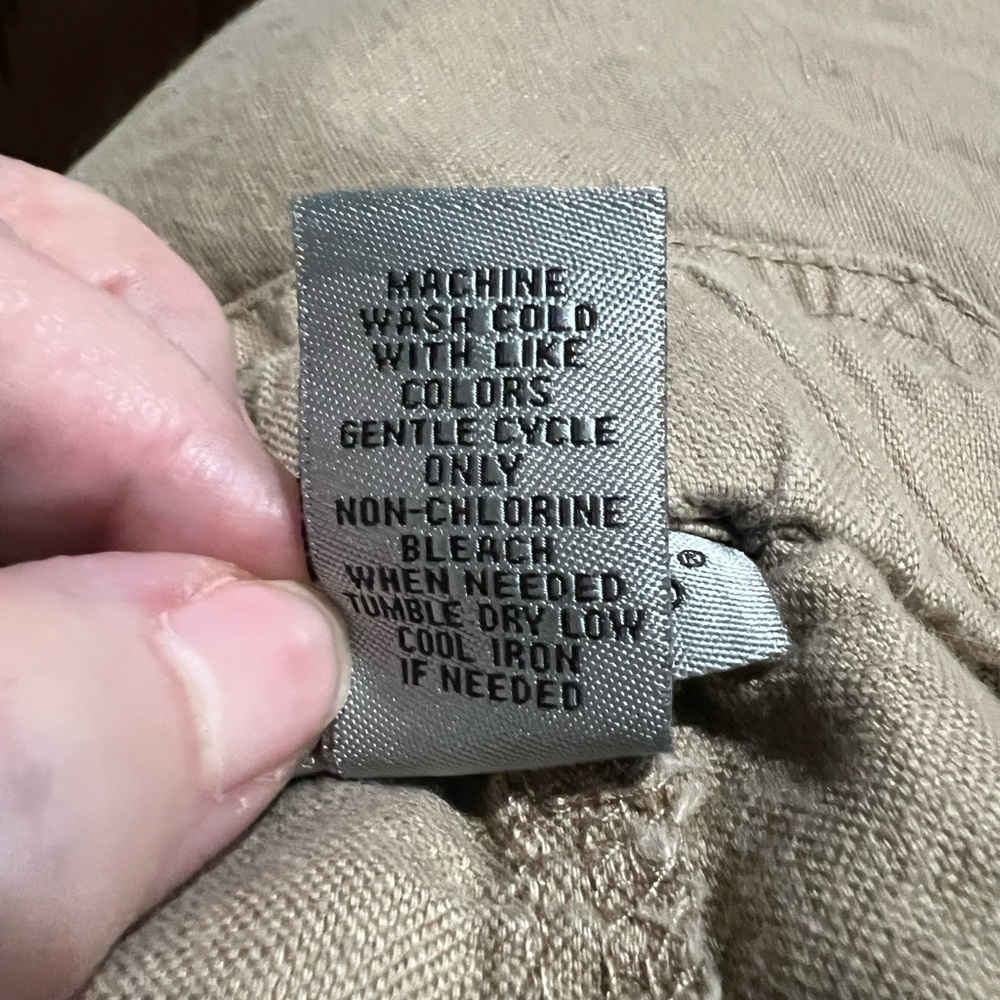 Catherines Tan Linen-Blend Apparel - Picture 2 of 6